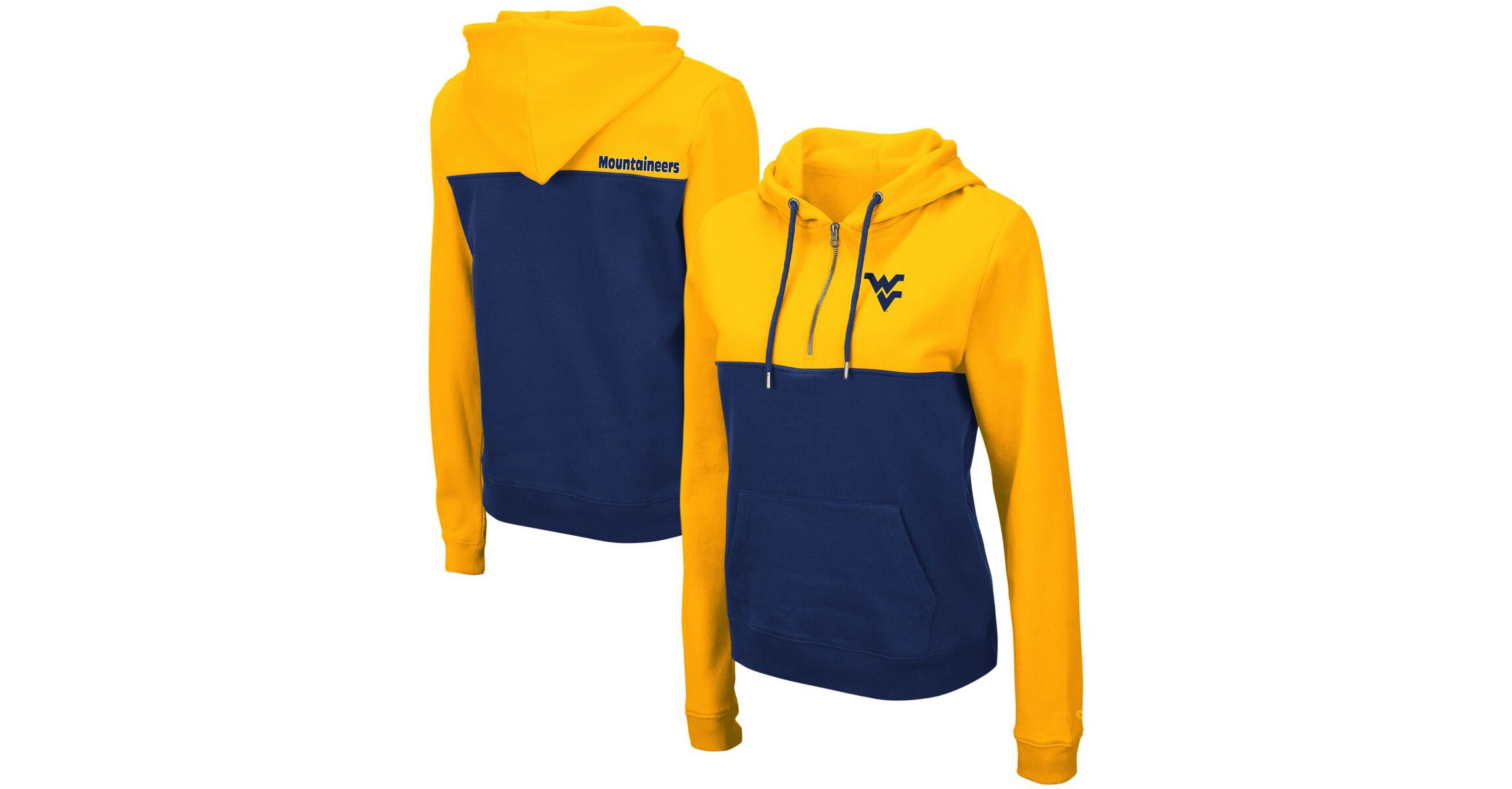 NCAA West Virginia Mountaineers Aidan Lightweight Half-Zip Hoodie