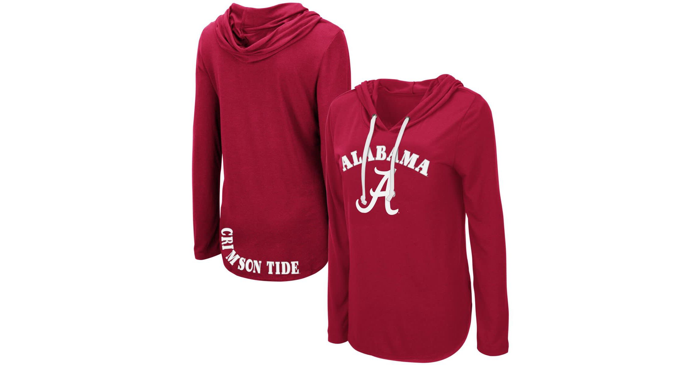 Alabama Crimson Tide NCAA Alabama Tide My Lover Lightweight Hooded Long Sleeve T-Shirt