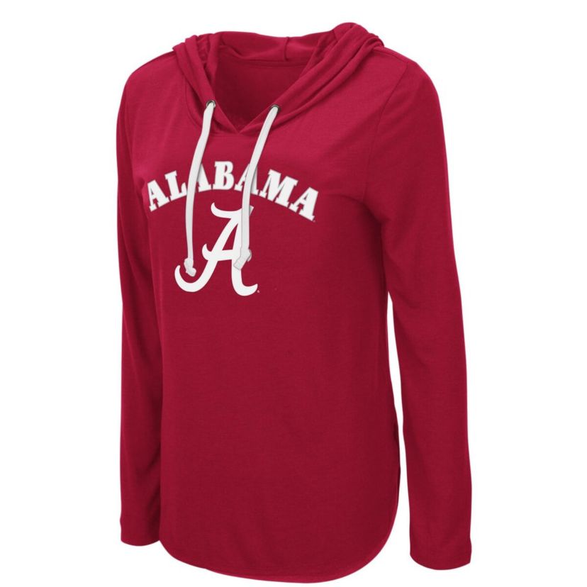 Alabama Crimson Tide NCAA Alabama Tide My Lover Lightweight Hooded Long Sleeve T-Shirt