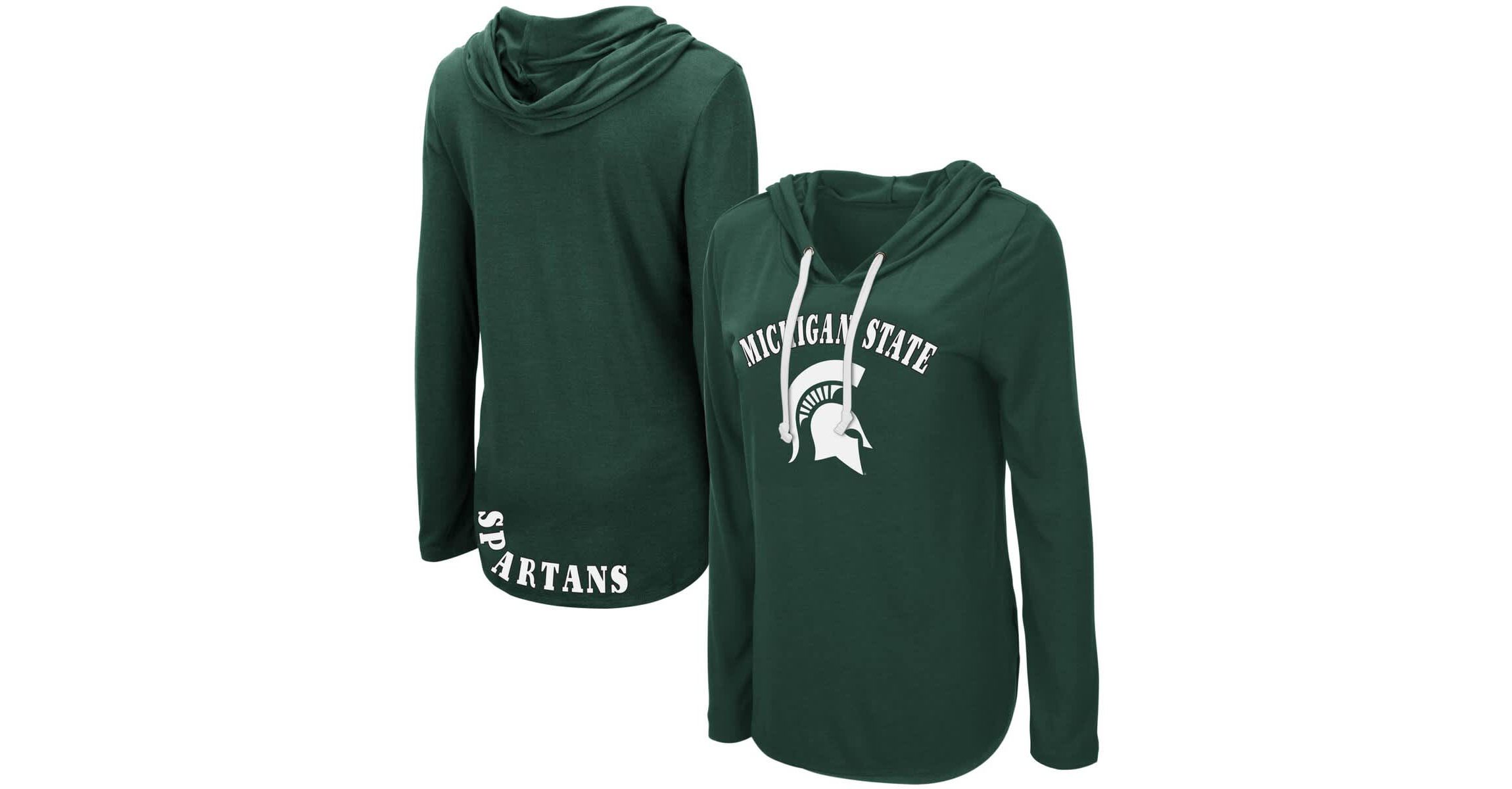NCAA Michigan State Spartans My Lover Lightweight Hooded Long Sleeve T-Shirt