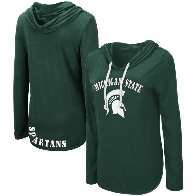 NCAA Michigan State Spartans My Lover Lightweight Hooded Long Sleeve T-Shirt