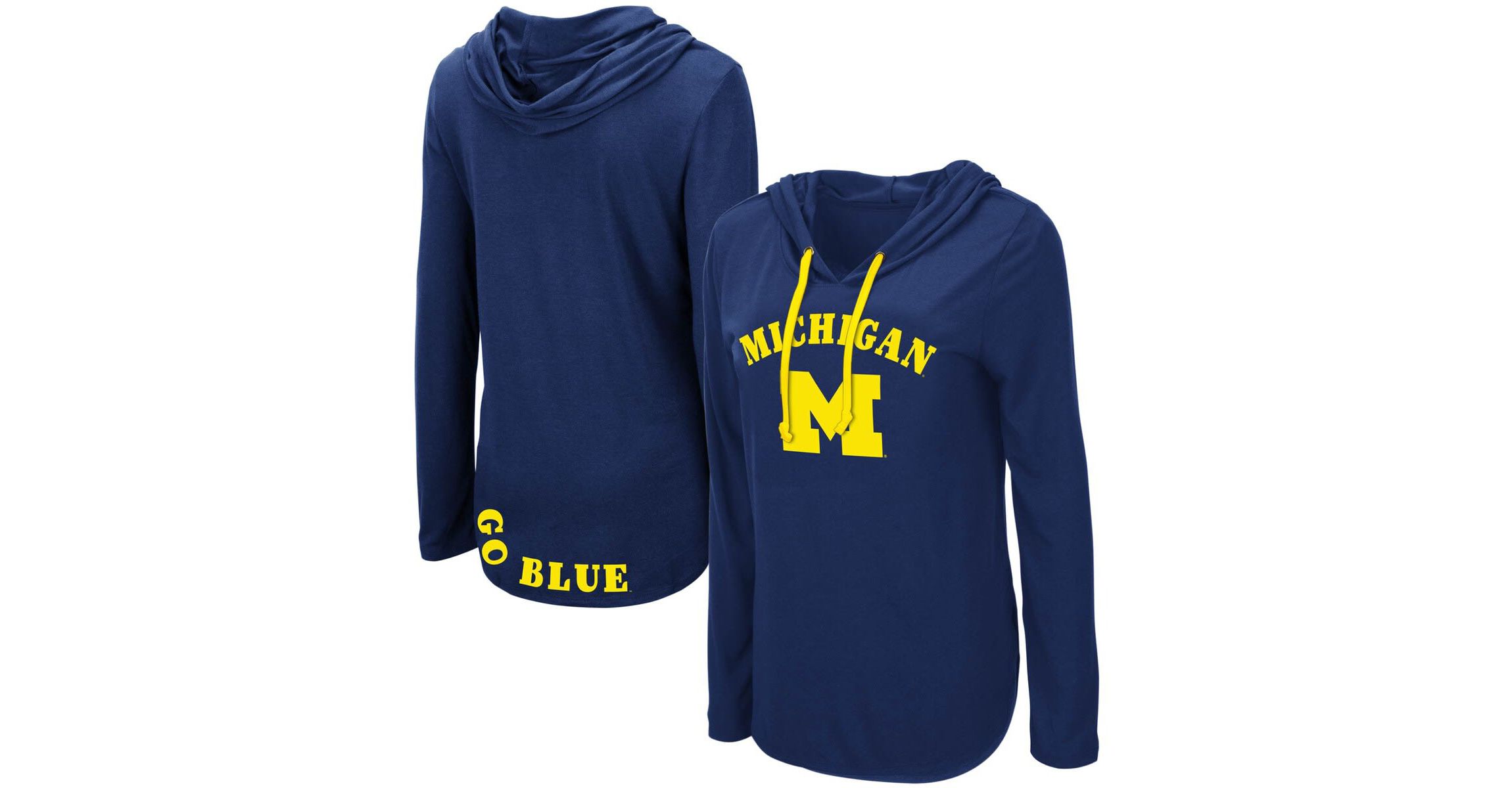 NCAA Michigan Wolverines My Lover Lightweight Hooded Long Sleeve T-Shirt