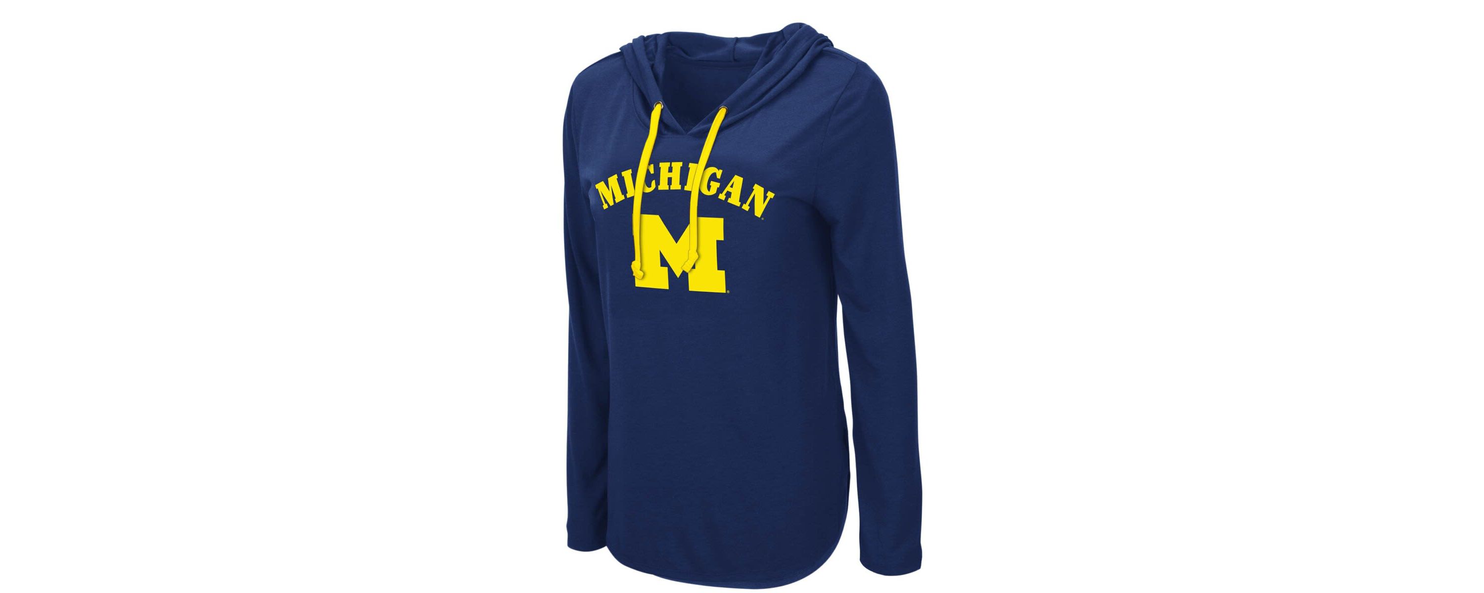 NCAA Michigan Wolverines My Lover Lightweight Hooded Long Sleeve T-Shirt