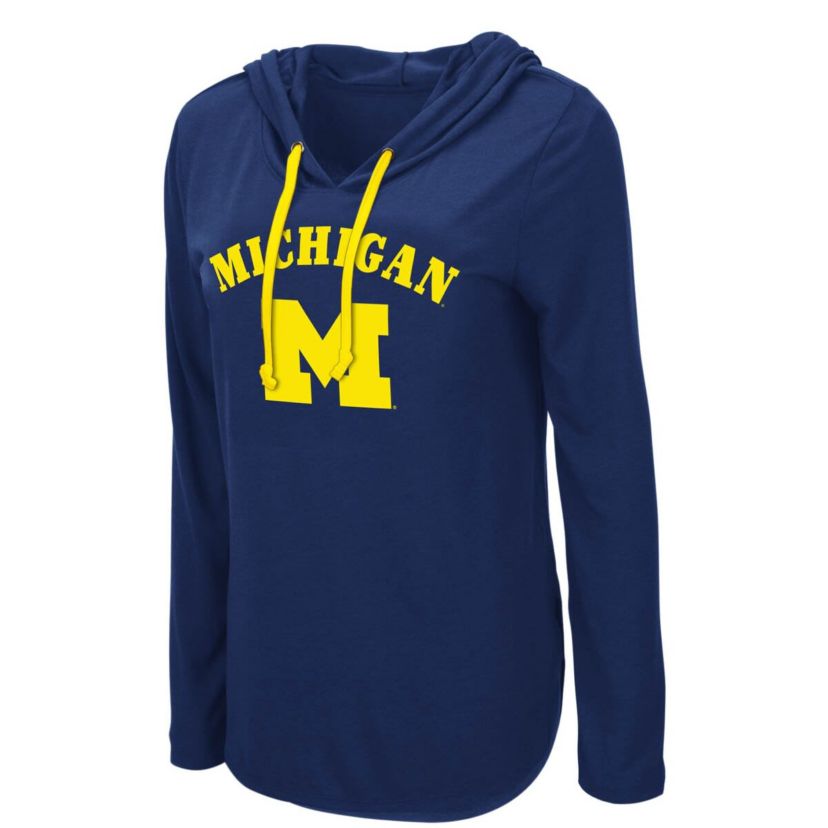 NCAA Michigan Wolverines My Lover Lightweight Hooded Long Sleeve T-Shirt