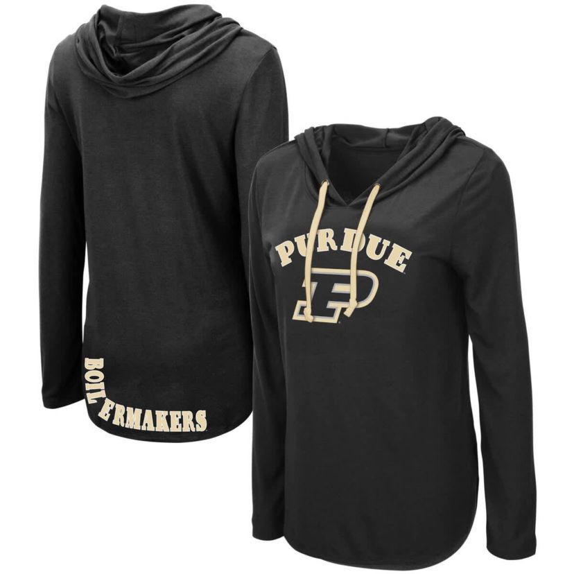 NCAA Purdue Boilermakers My Lover Lightweight Hooded Long Sleeve T-Shirt