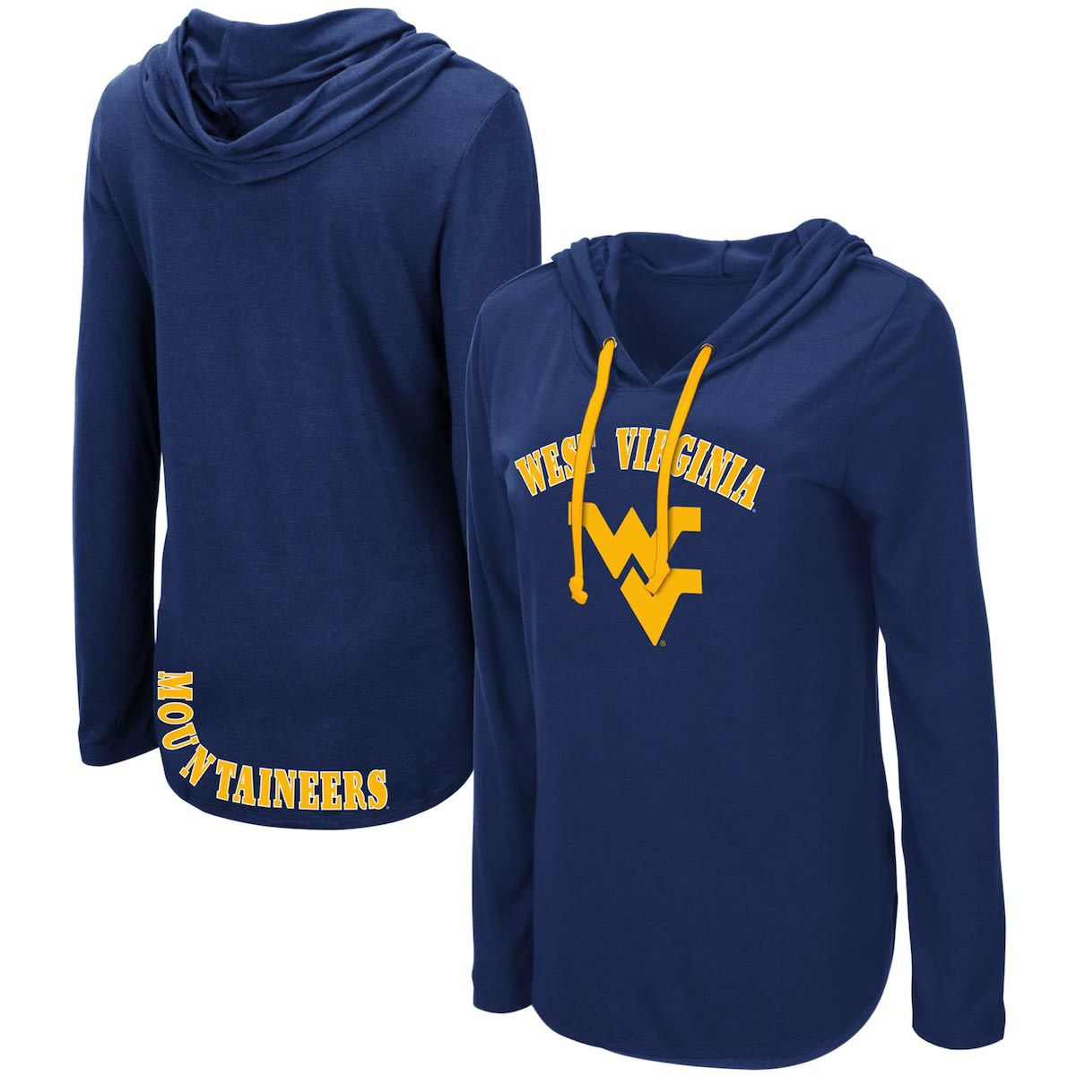 NCAA West Virginia Mountaineers My Lover Lightweight Hooded Long Sleeve T-Shirt