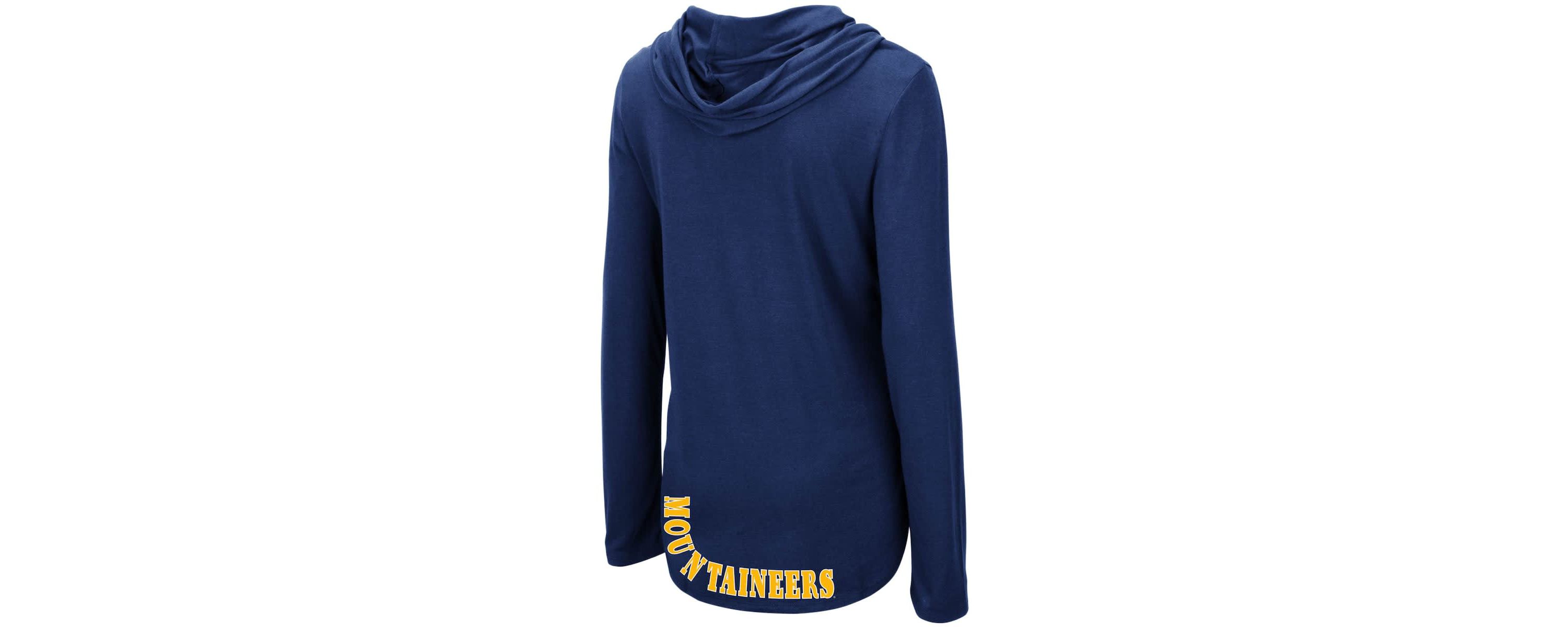 NCAA West Virginia Mountaineers My Lover Lightweight Hooded Long Sleeve T-Shirt