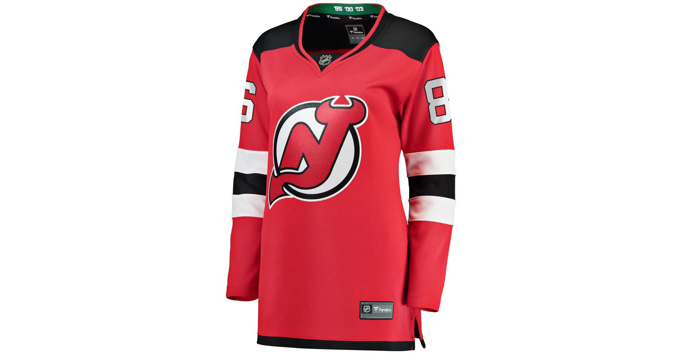 NHL Fanatics Jack Hughes New Jersey Devils Home Breakaway Jersey