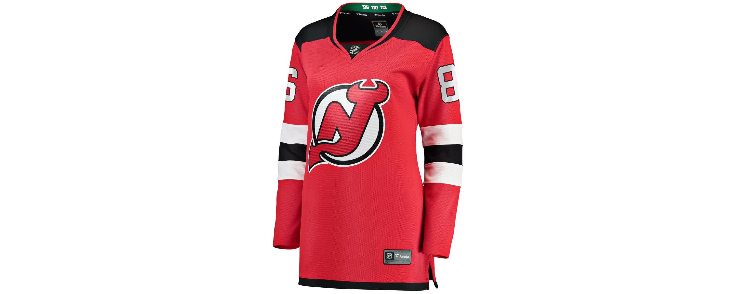 NHL Fanatics Jack Hughes New Jersey Devils Home Breakaway Jersey