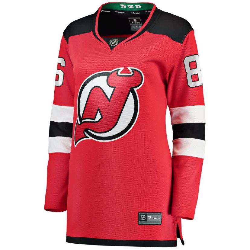 NHL Fanatics Jack Hughes New Jersey Devils Home Breakaway Jersey