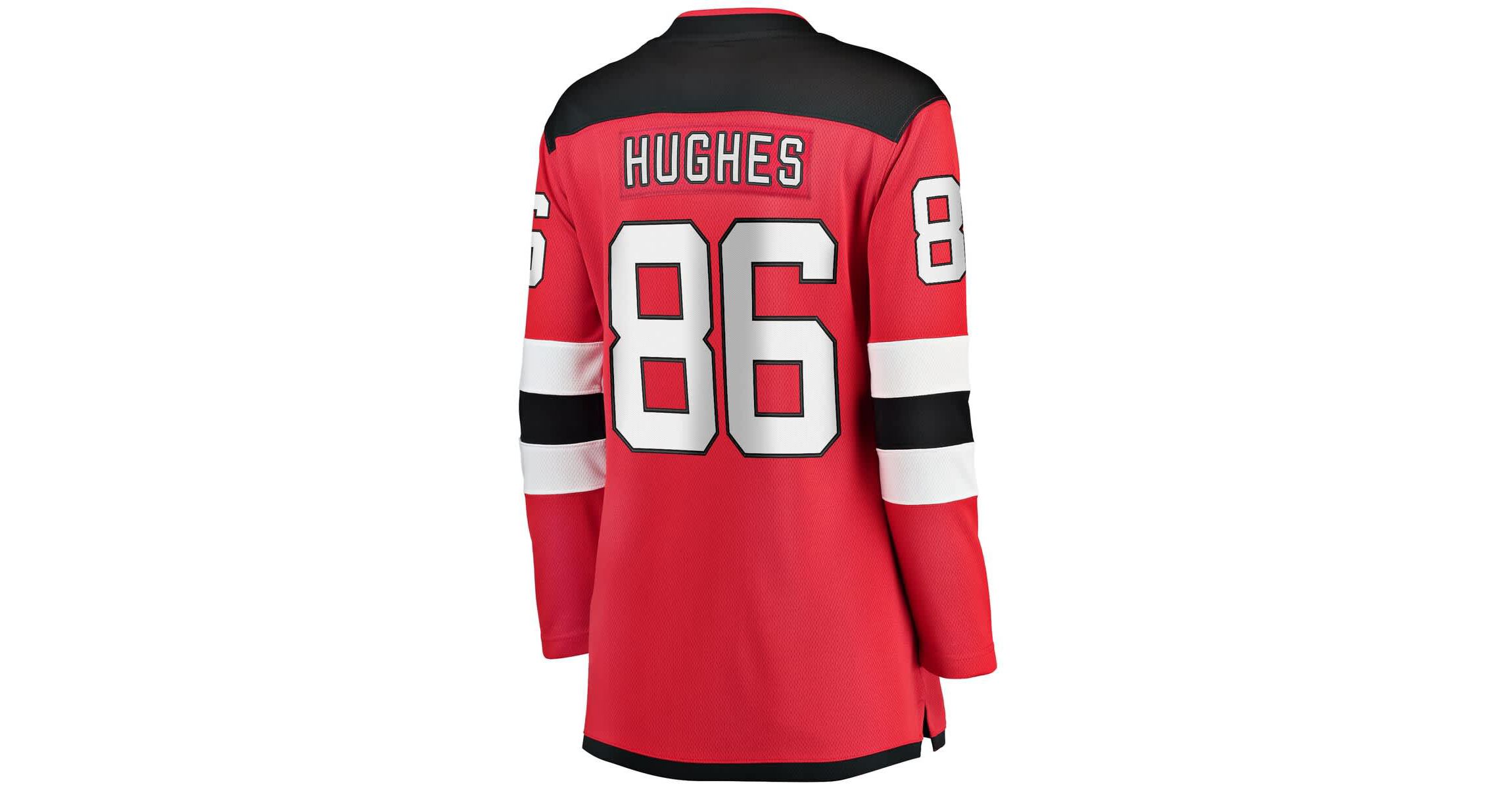 NHL Fanatics Jack Hughes New Jersey Devils Home Breakaway Jersey
