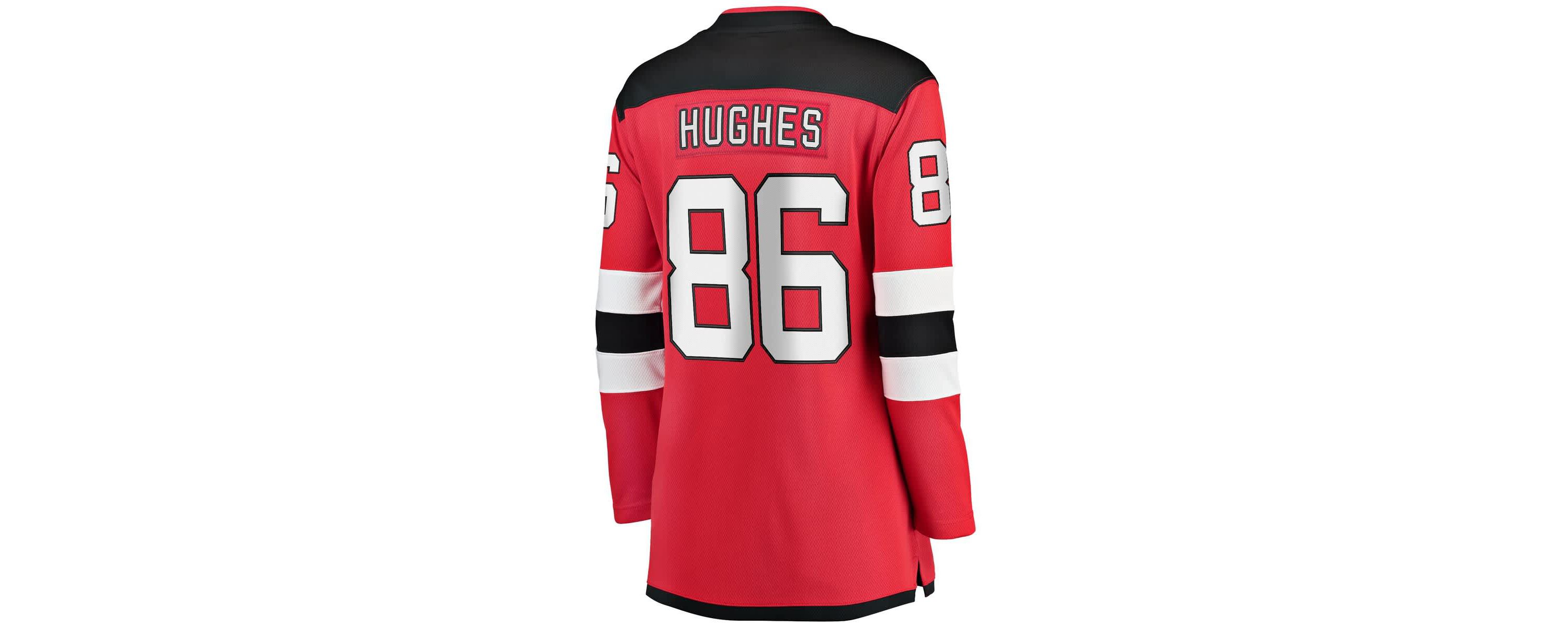 NHL Fanatics Jack Hughes New Jersey Devils Home Breakaway Jersey