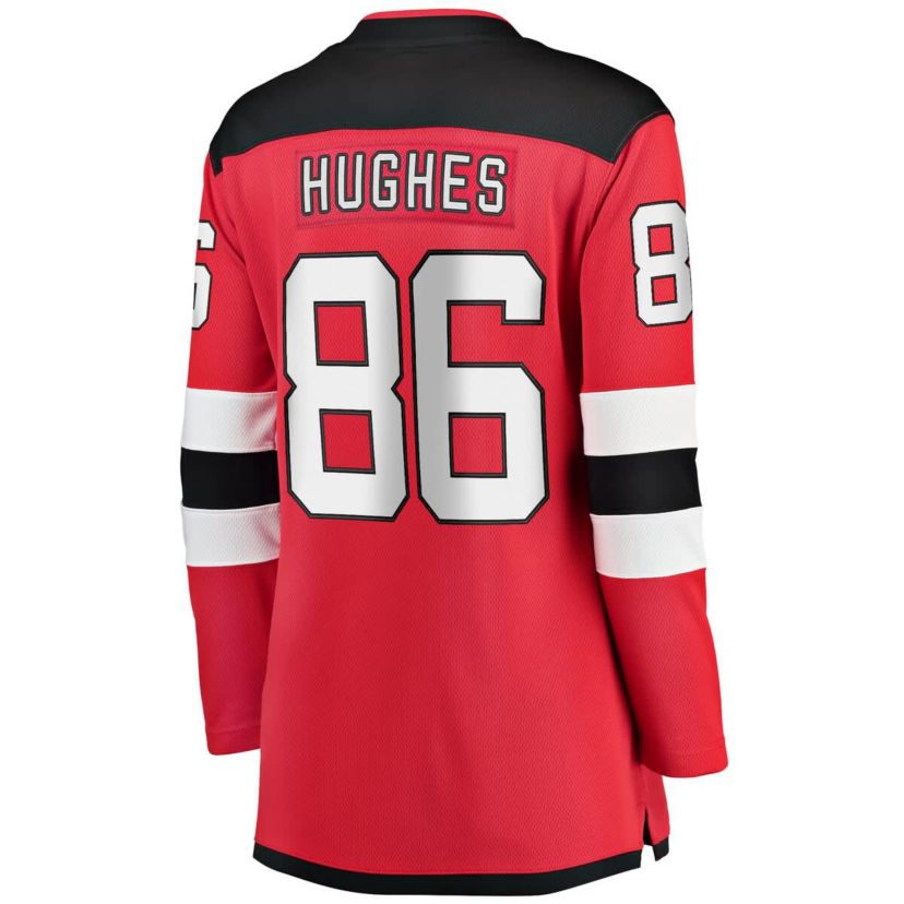 NHL Fanatics Jack Hughes New Jersey Devils Home Breakaway Jersey