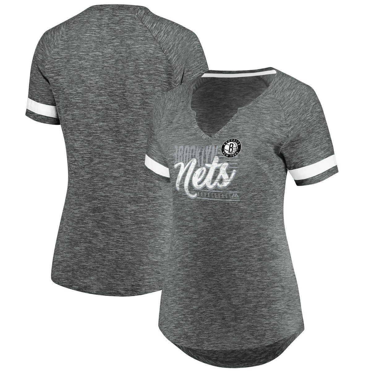 NBA Fanatics Brooklyn Nets Showtime Winning With Pride Notch Neck T-Shirt