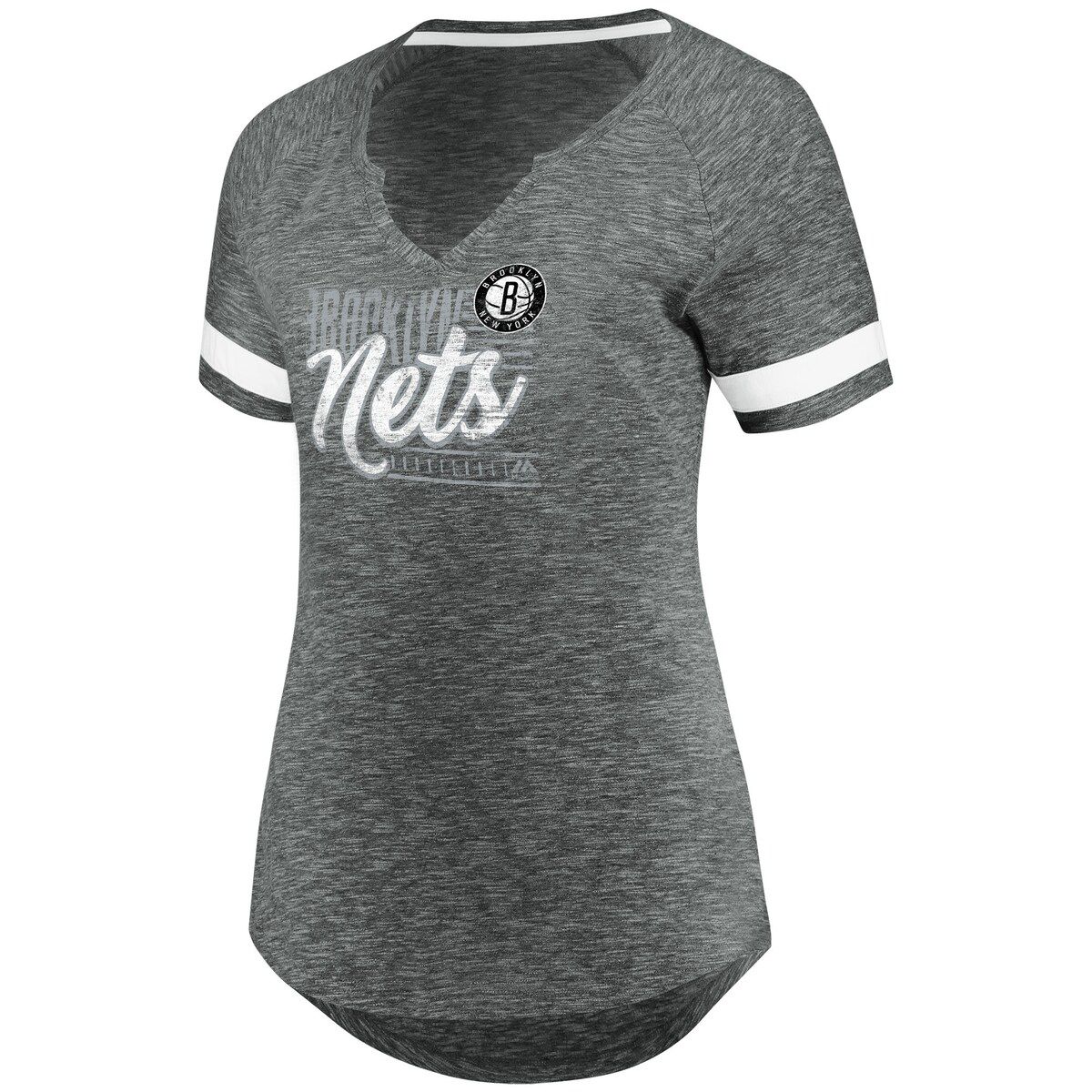 NBA Fanatics Brooklyn Nets Showtime Winning With Pride Notch Neck T-Shirt