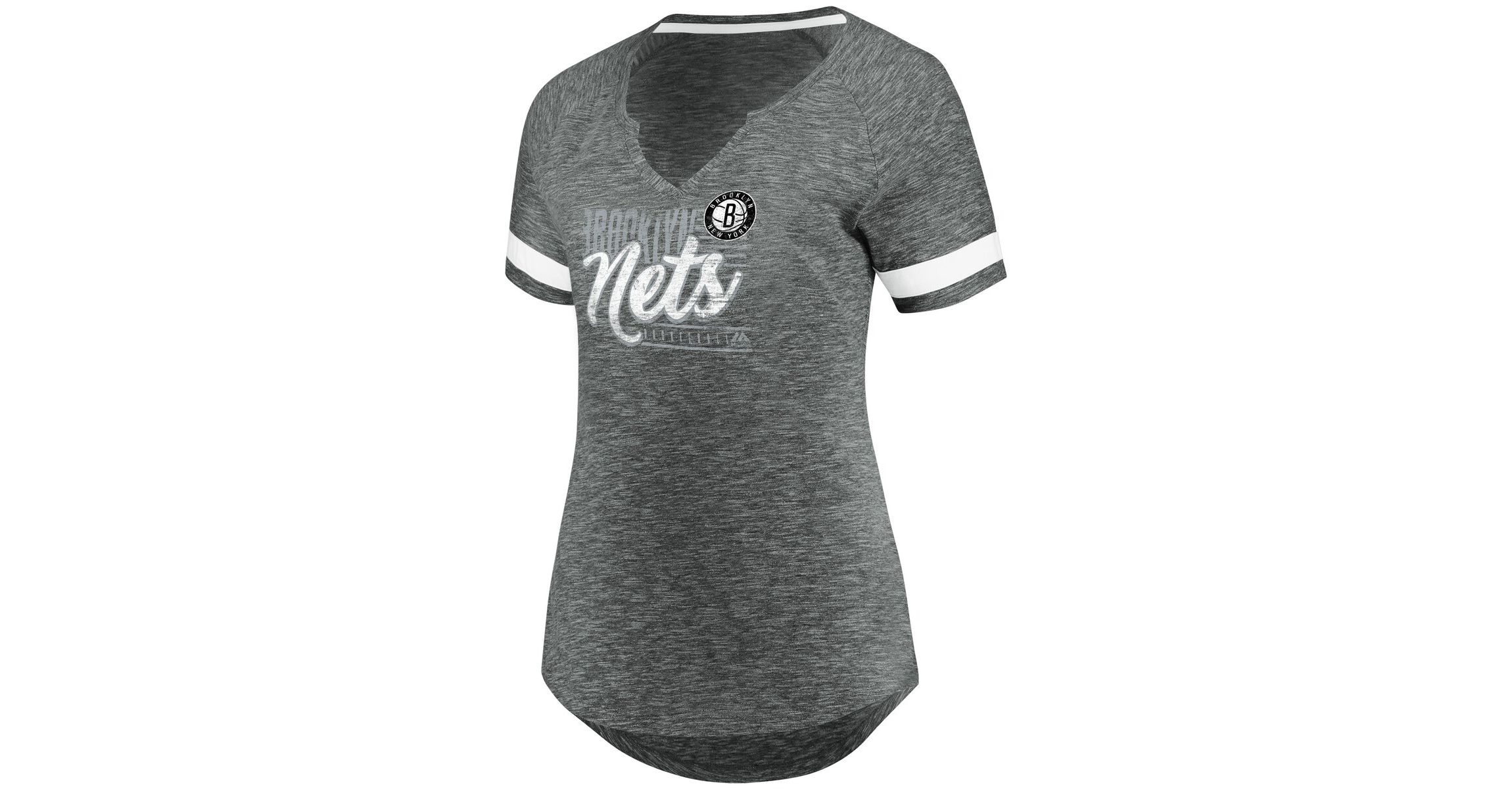 NBA Fanatics Brooklyn Nets Showtime Winning With Pride Notch Neck T-Shirt