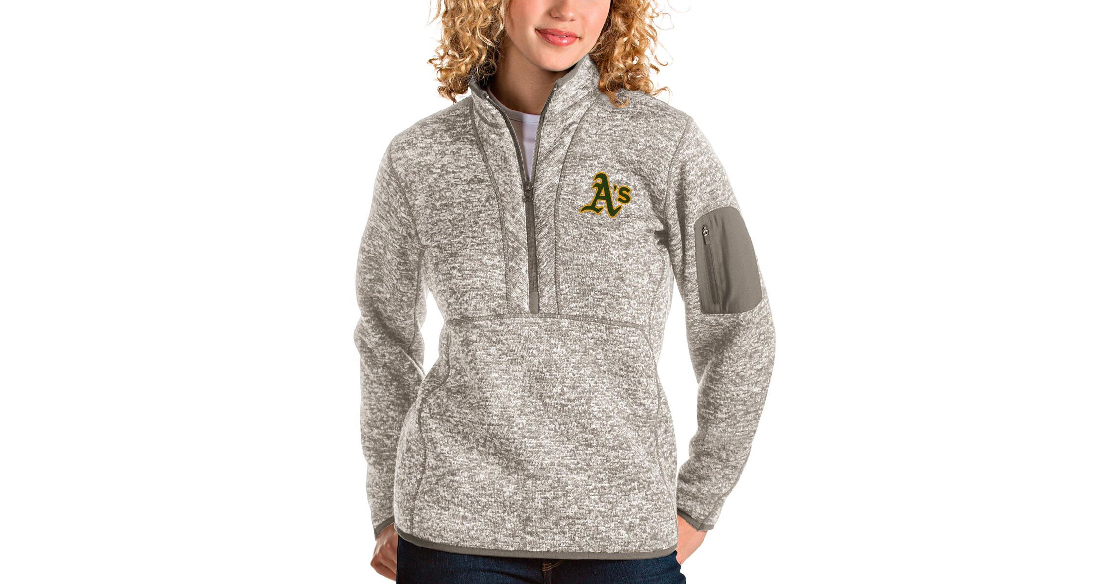 Oakland Athletics MLB Athletics Fortune Quarter-Zip Pullover Jacket