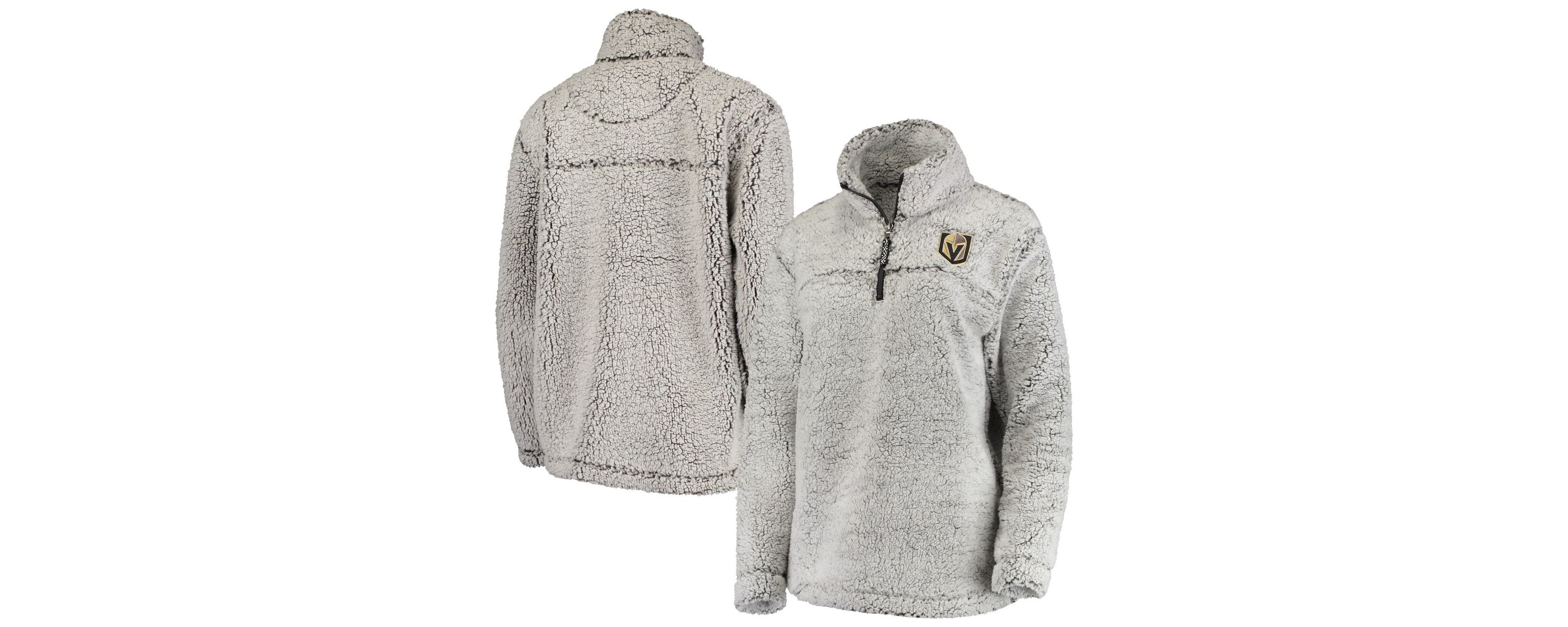 NHL Vegas Golden Knights Sherpa Quarter-Zip Pullover Jacket