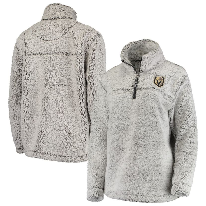 NHL Vegas Golden Knights Sherpa Quarter-Zip Pullover Jacket