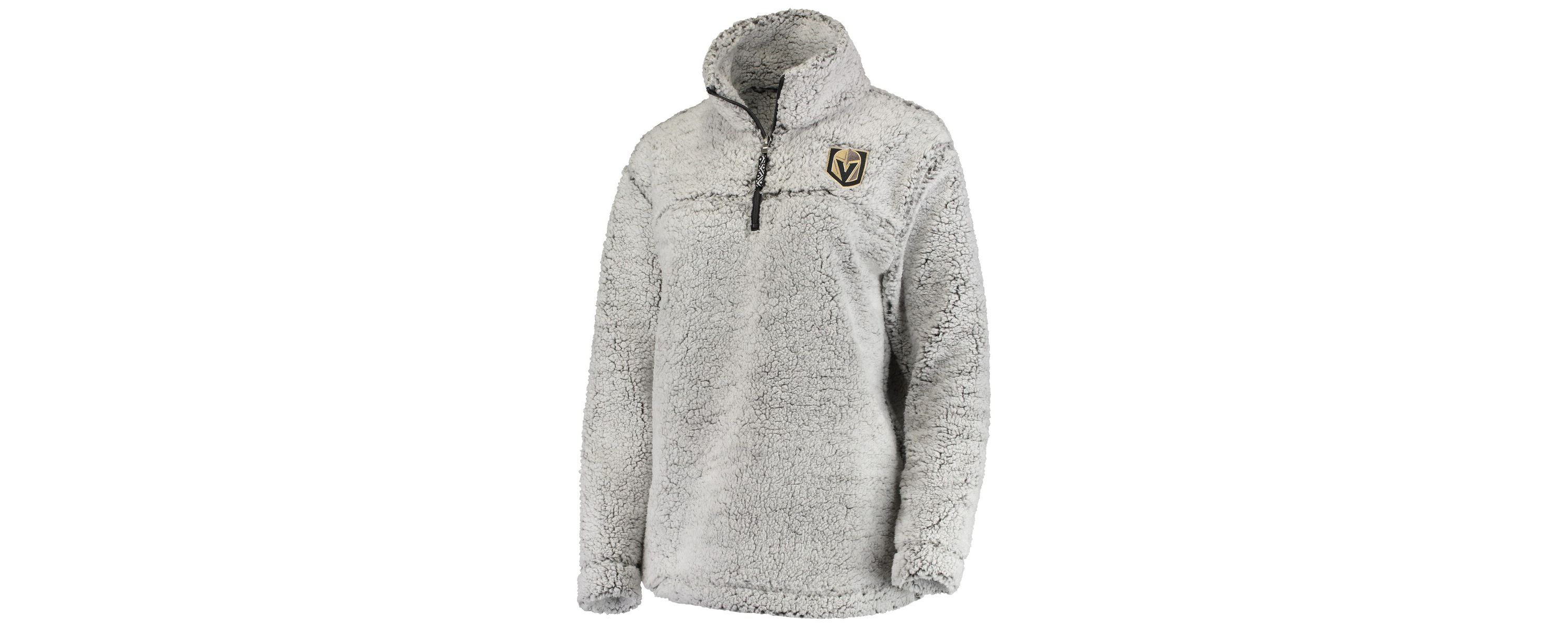 NHL Vegas Golden Knights Sherpa Quarter-Zip Pullover Jacket
