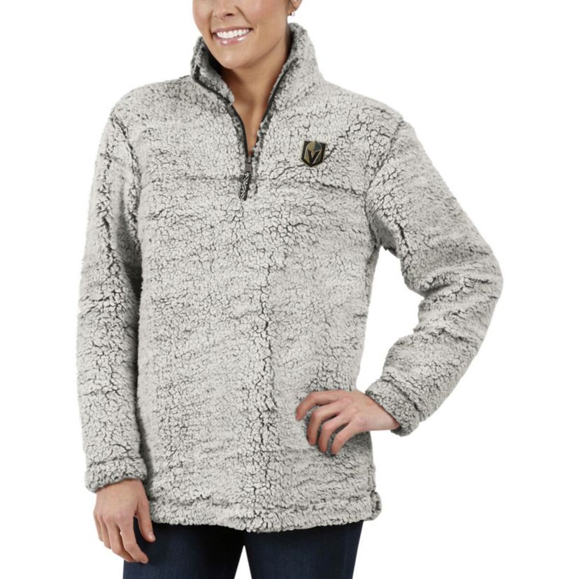NHL Vegas Golden Knights Sherpa Quarter-Zip Pullover Jacket