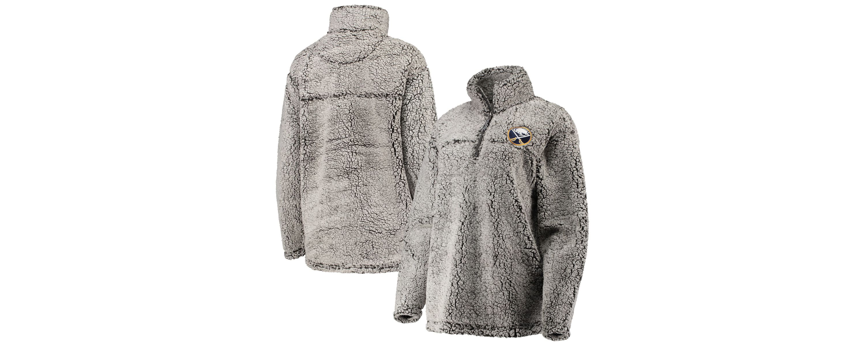 NHL Buffalo Sabres Sherpa Quarter-Zip Pullover Jacket