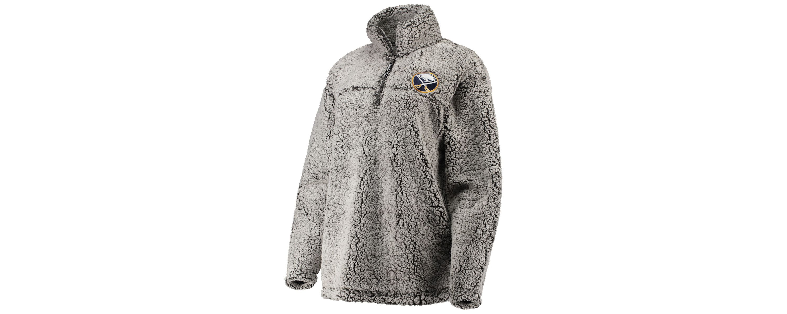 NHL Buffalo Sabres Sherpa Quarter-Zip Pullover Jacket