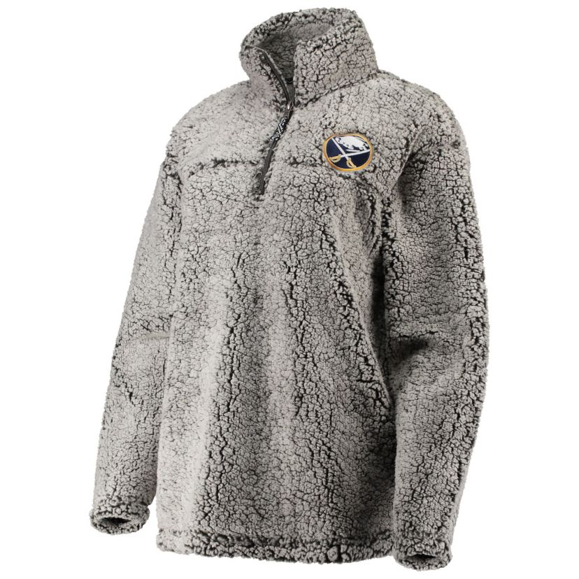 NHL Buffalo Sabres Sherpa Quarter-Zip Pullover Jacket