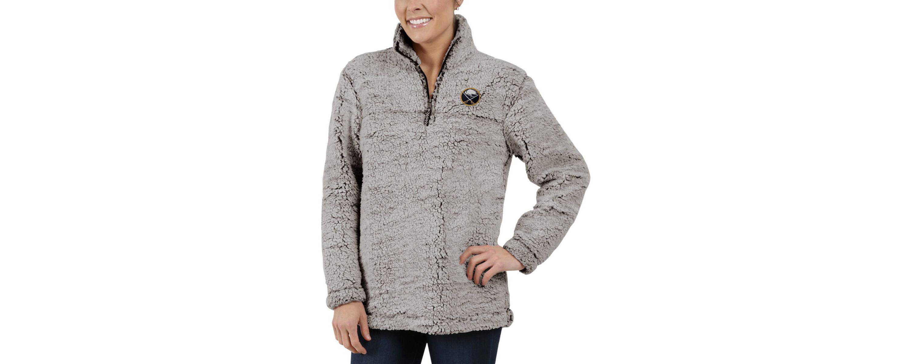 NHL Buffalo Sabres Sherpa Quarter-Zip Pullover Jacket
