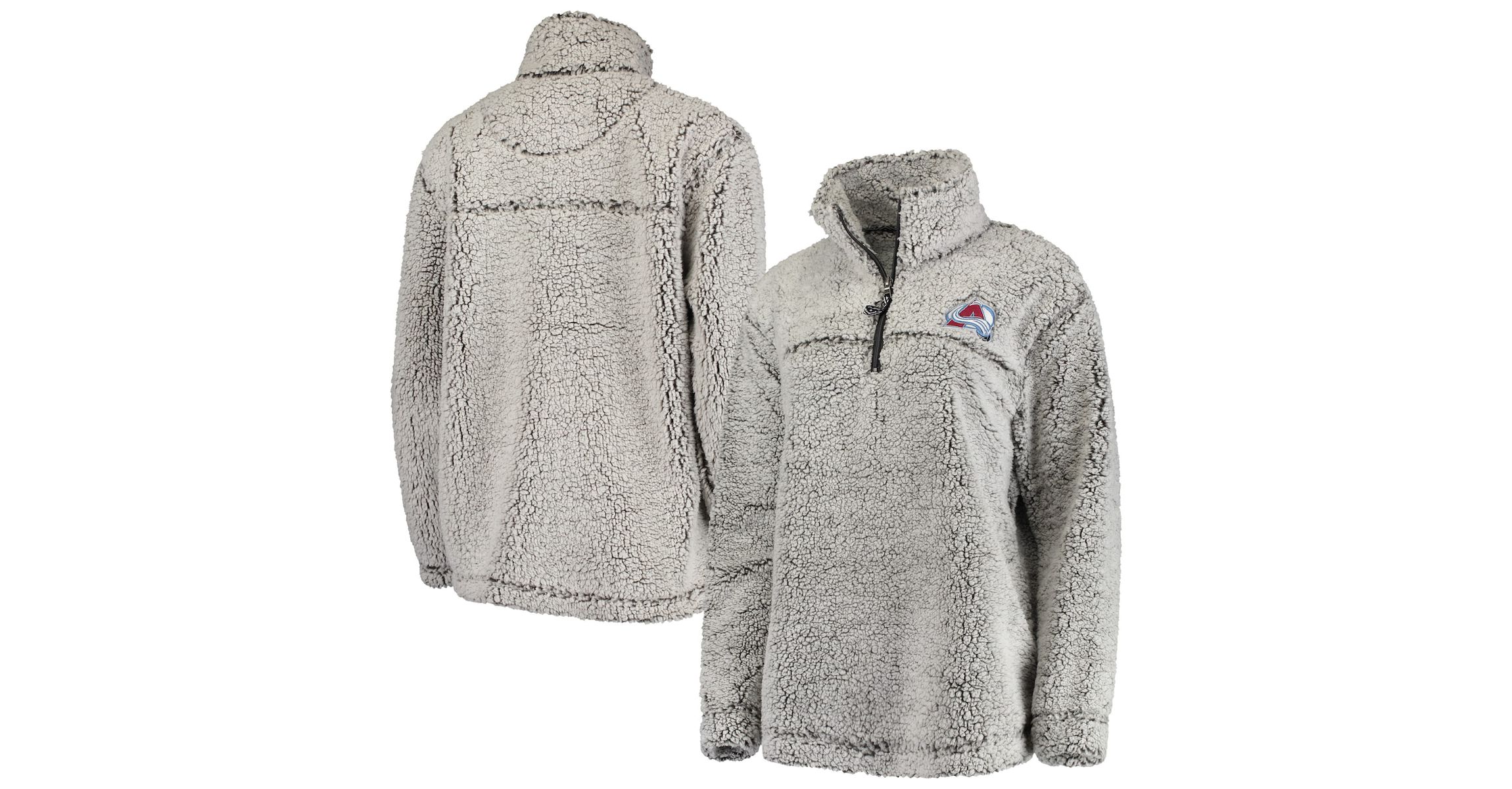 NHL Colorado Avalanche Sherpa Quarter-Zip Pullover Jacket