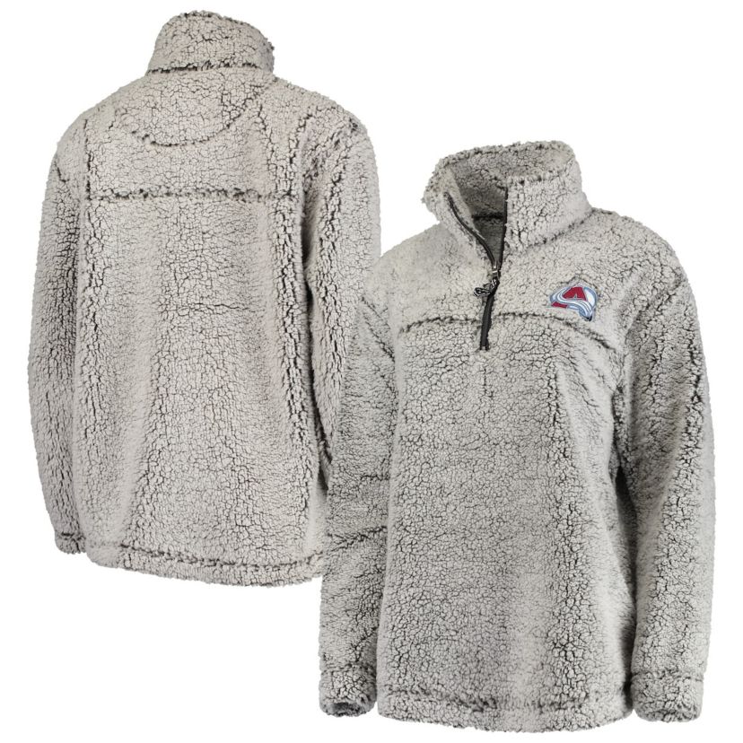 NHL Colorado Avalanche Sherpa Quarter-Zip Pullover Jacket