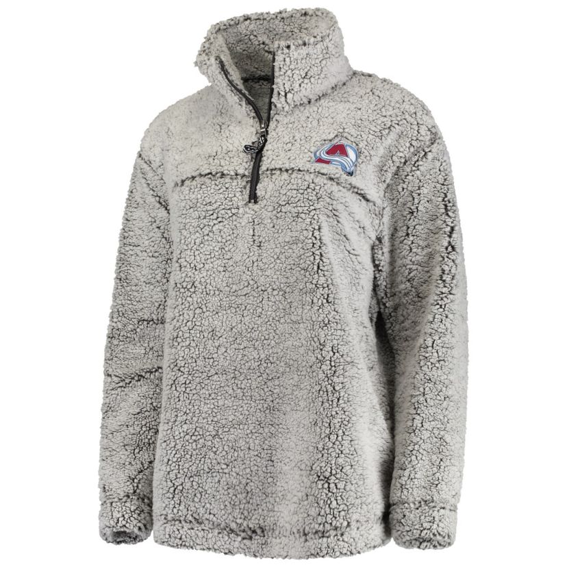 NHL Colorado Avalanche Sherpa Quarter-Zip Pullover Jacket