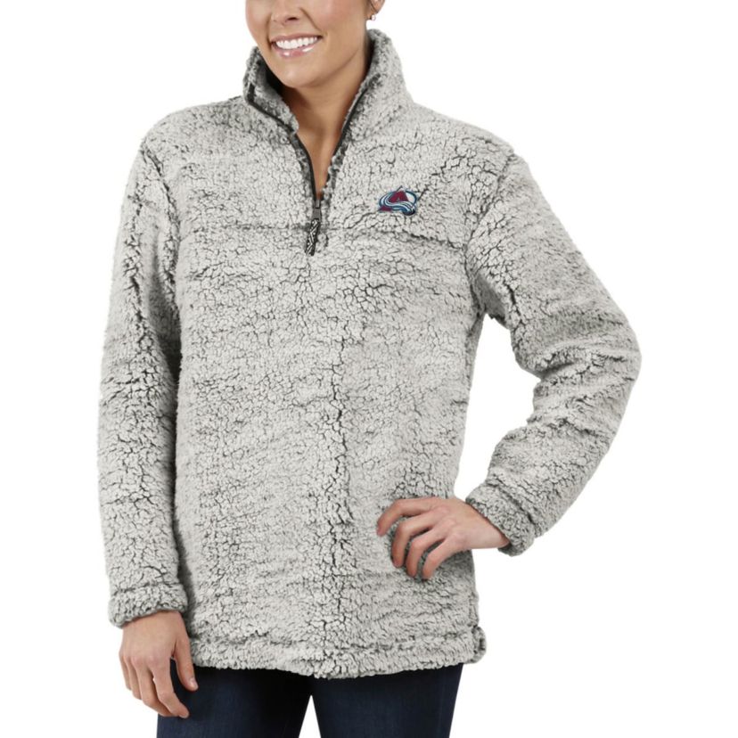 NHL Colorado Avalanche Sherpa Quarter-Zip Pullover Jacket
