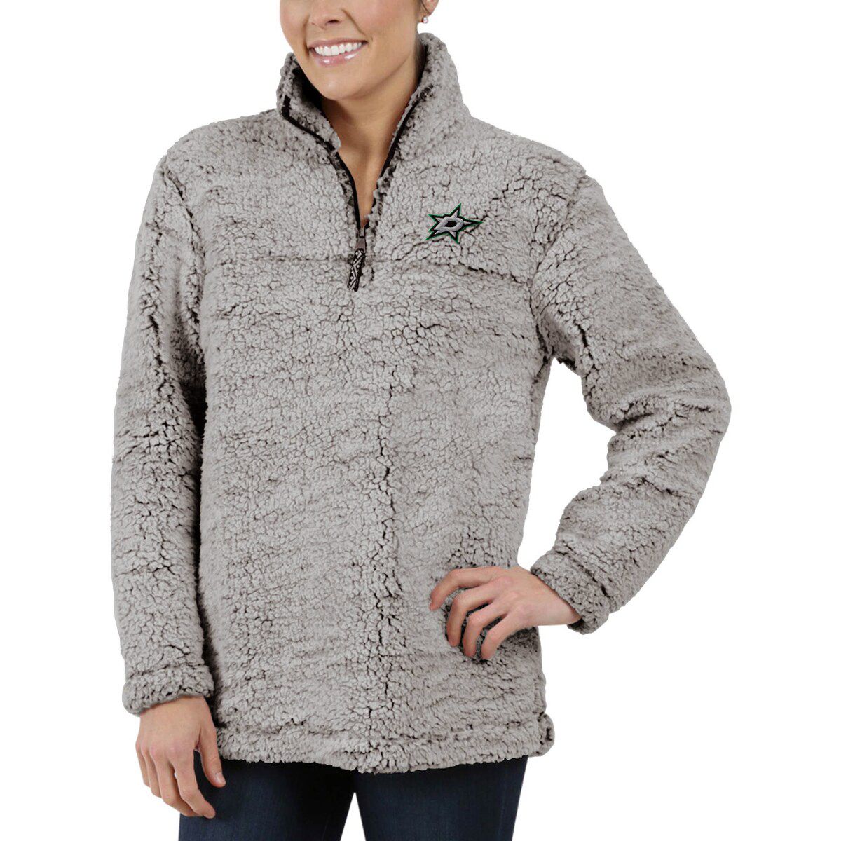 NHL Dallas Stars Sherpa Quarter-Zip Pullover Jacket
