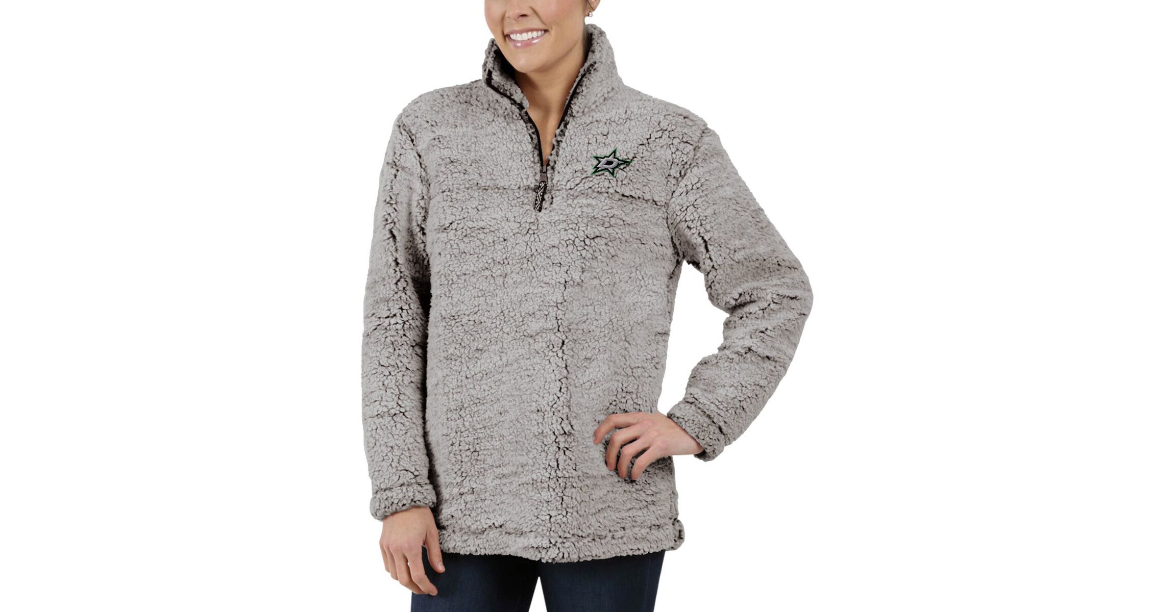 NHL Dallas Stars Sherpa Quarter-Zip Pullover Jacket