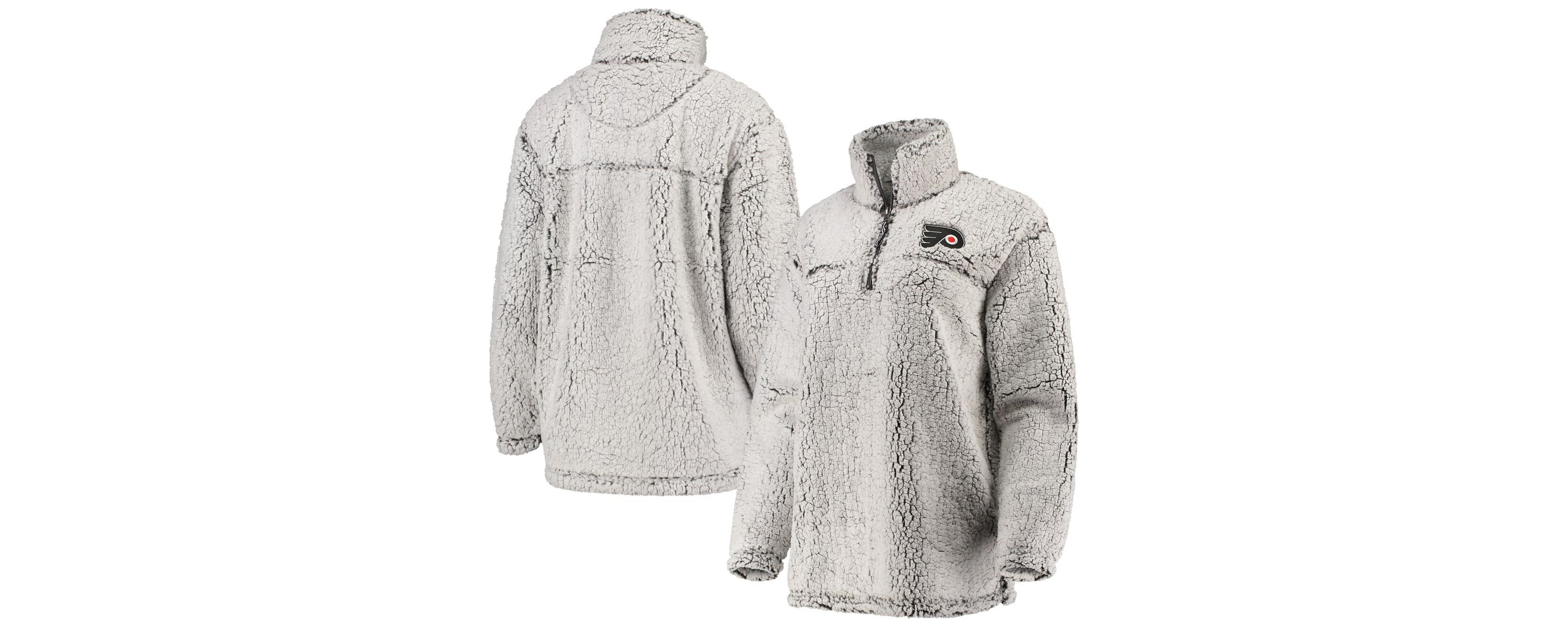 NHL Philadelphia Flyers Sherpa Quarter-Zip Pullover Jacket