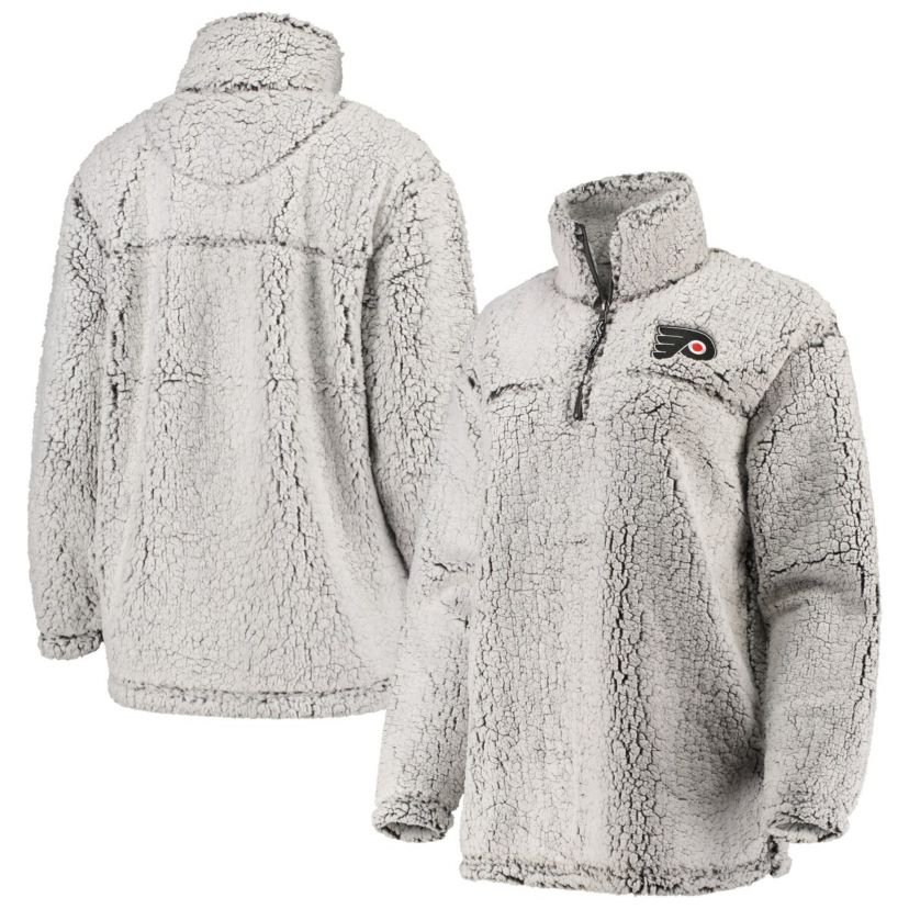 NHL Philadelphia Flyers Sherpa Quarter-Zip Pullover Jacket