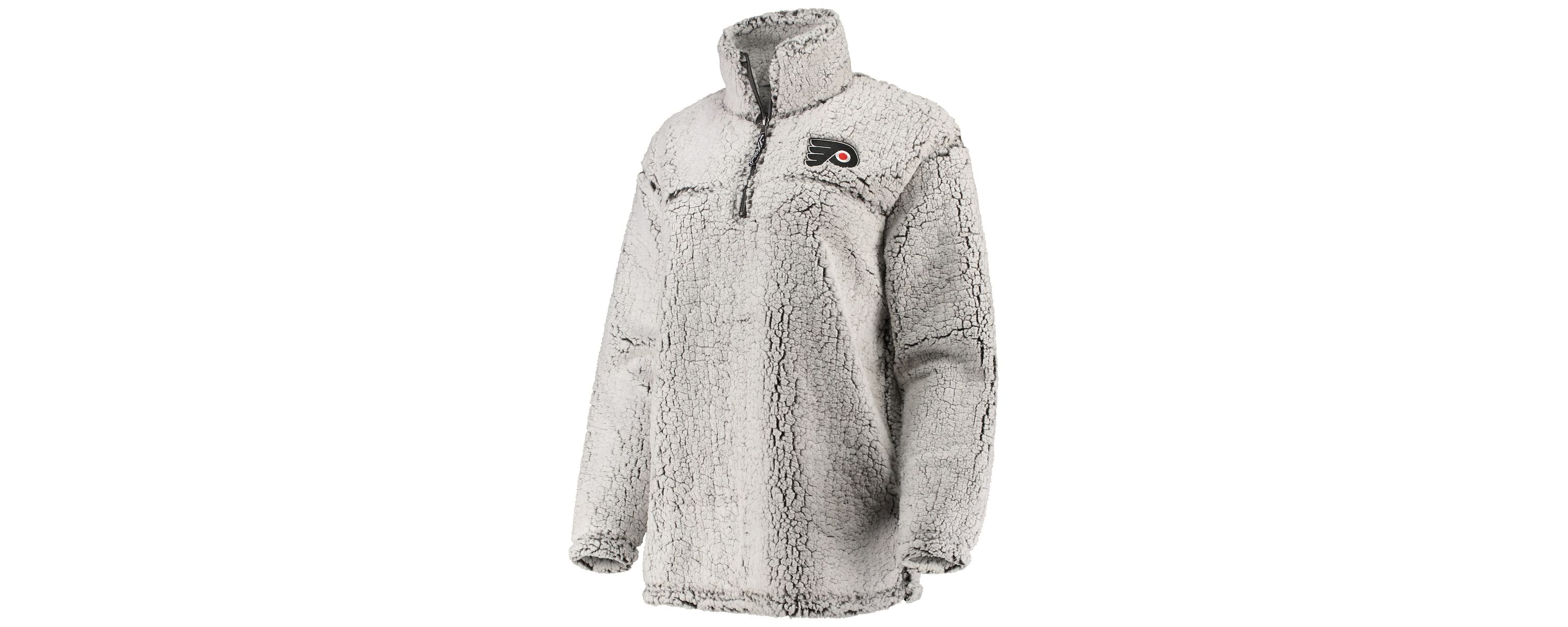 NHL Philadelphia Flyers Sherpa Quarter-Zip Pullover Jacket