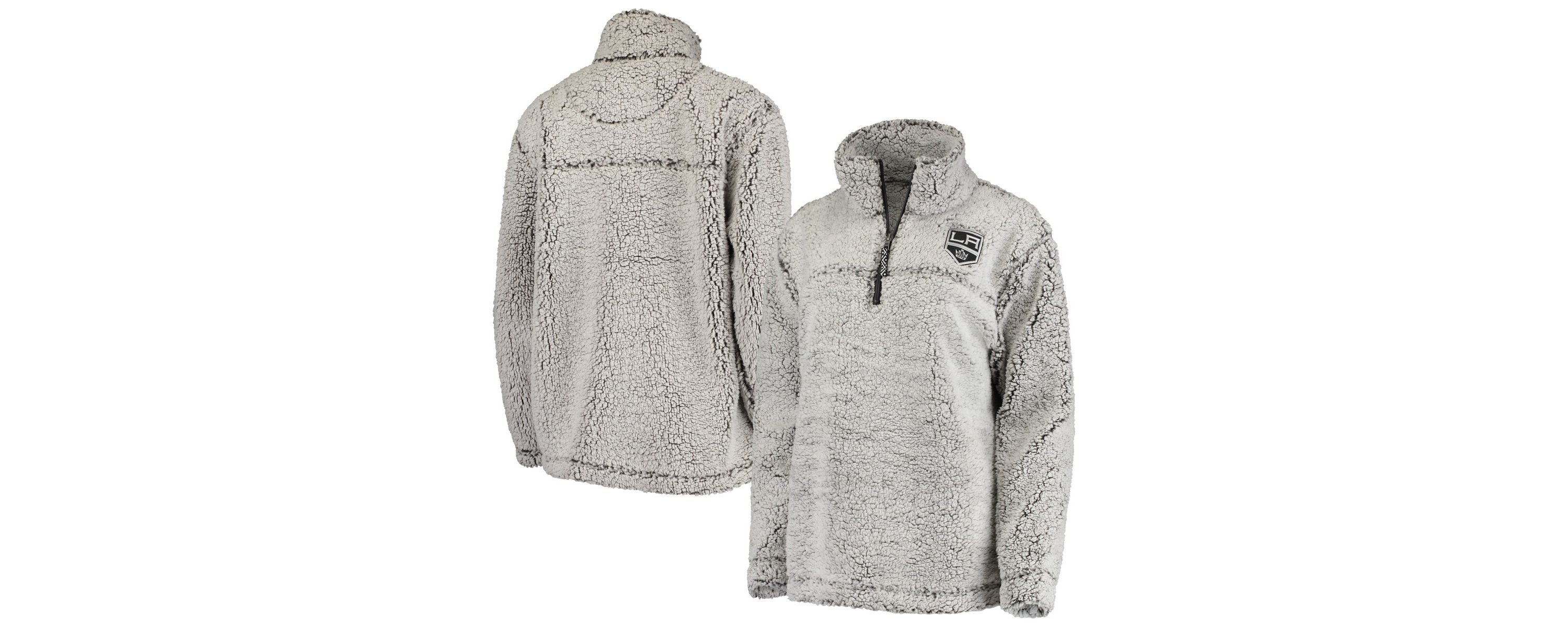 NHL Los Angeles Kings Sherpa Quarter-Zip Pullover Jacket