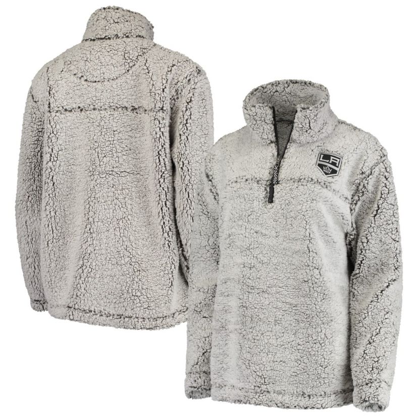 NHL Los Angeles Kings Sherpa Quarter-Zip Pullover Jacket