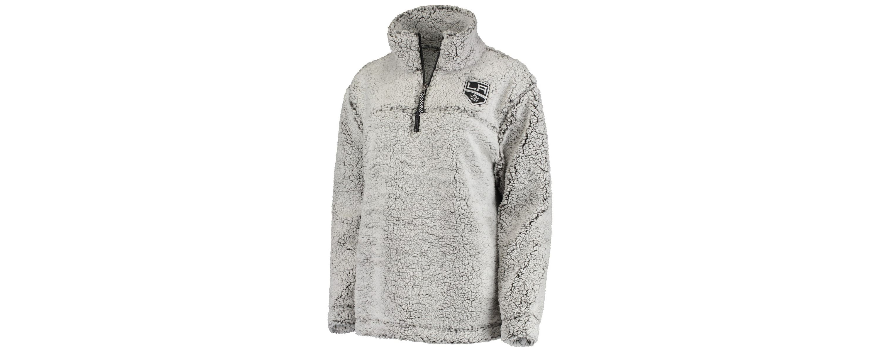 NHL Los Angeles Kings Sherpa Quarter-Zip Pullover Jacket
