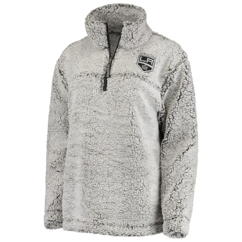NHL Los Angeles Kings Sherpa Quarter-Zip Pullover Jacket