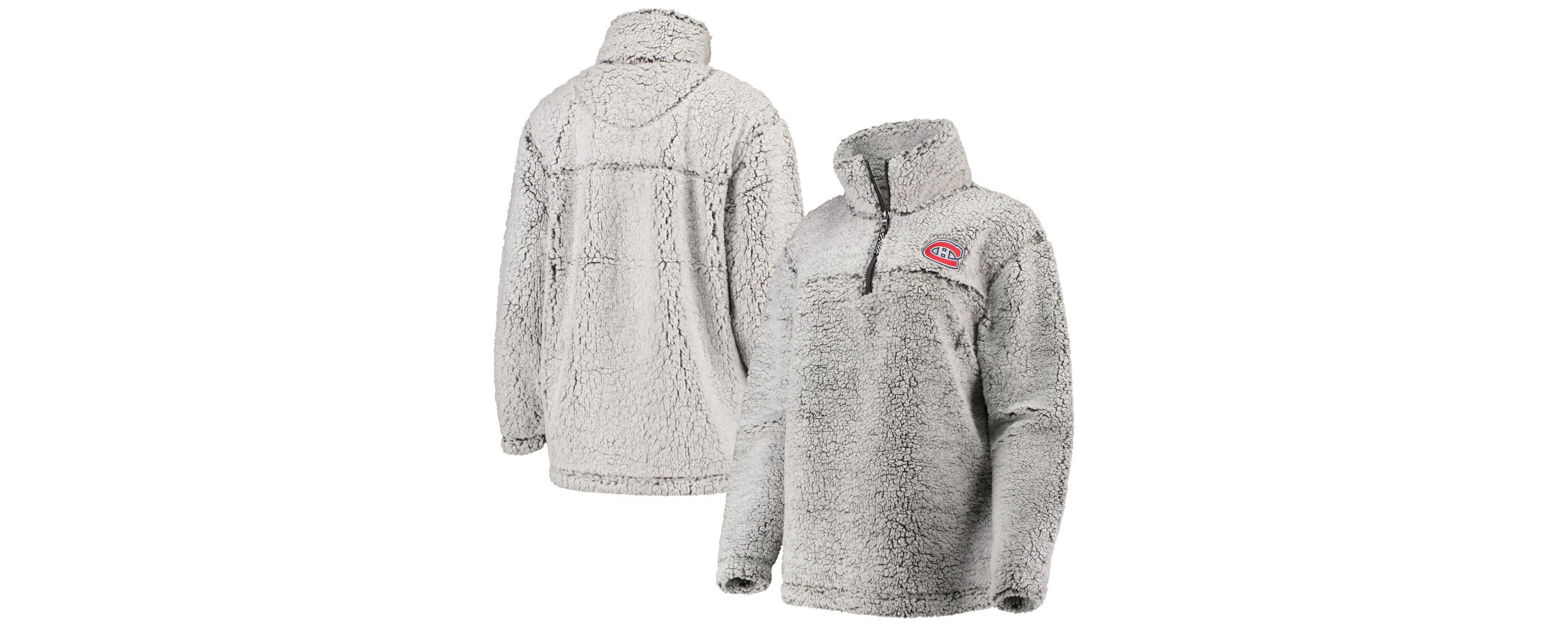 NHL Montreal Canadiens Sherpa Quarter-Zip Pullover Jacket