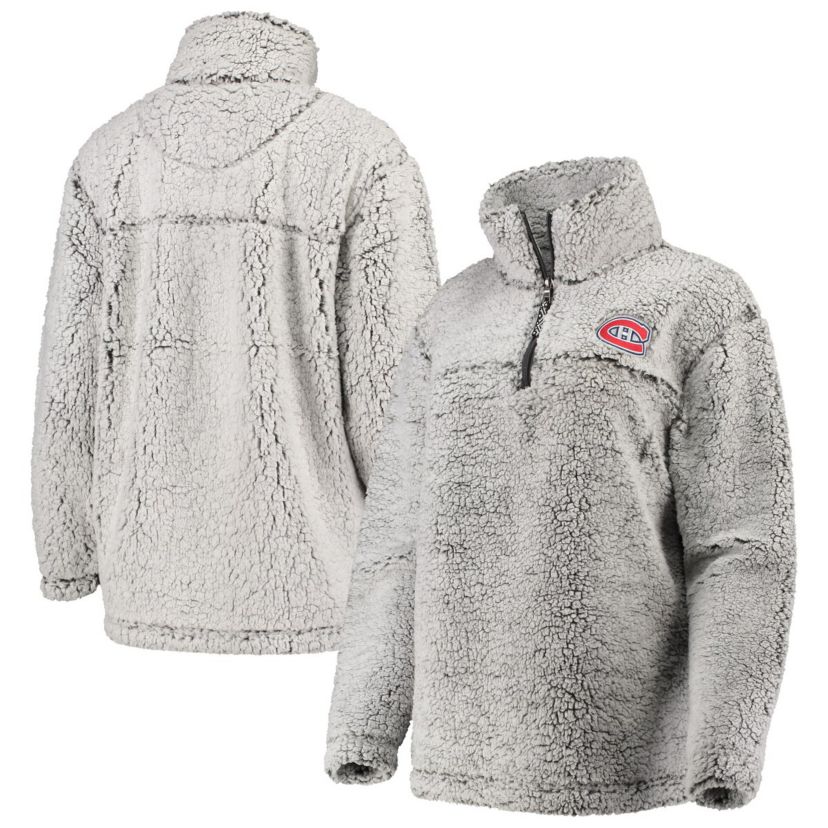 NHL Montreal Canadiens Sherpa Quarter-Zip Pullover Jacket