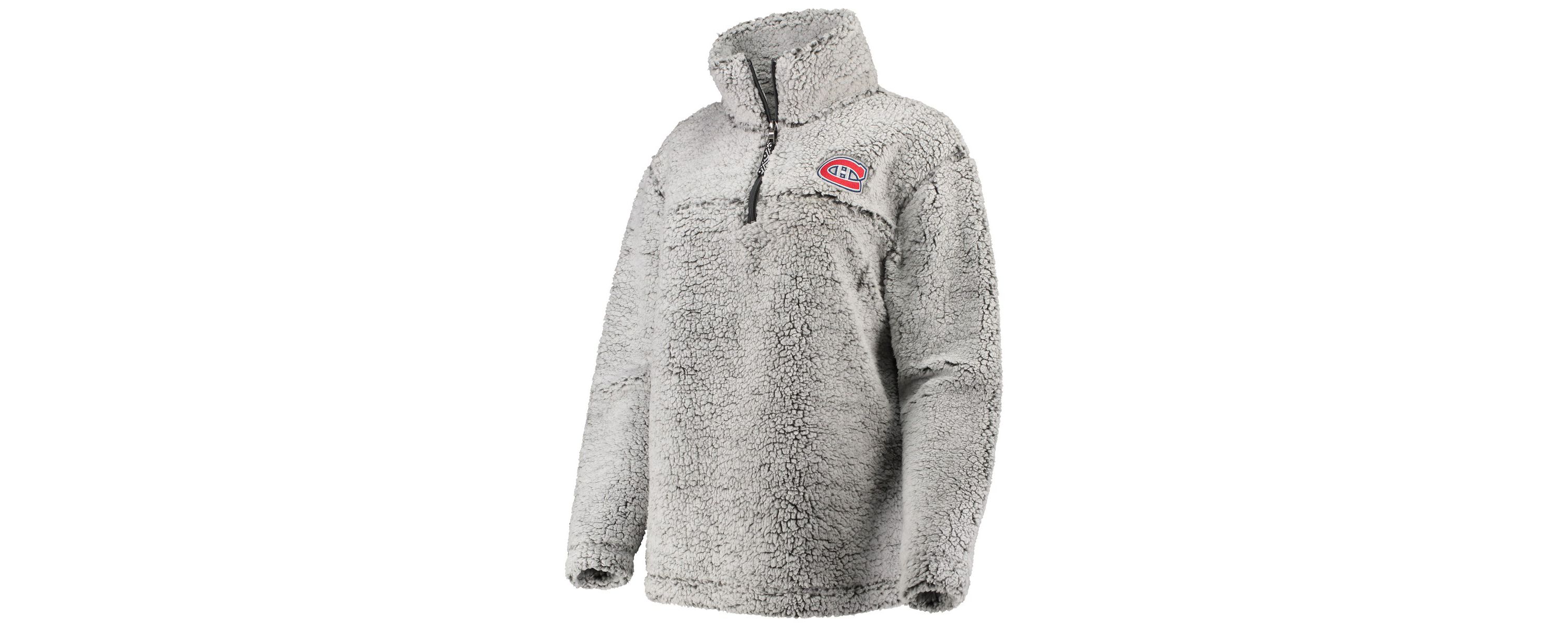NHL Montreal Canadiens Sherpa Quarter-Zip Pullover Jacket