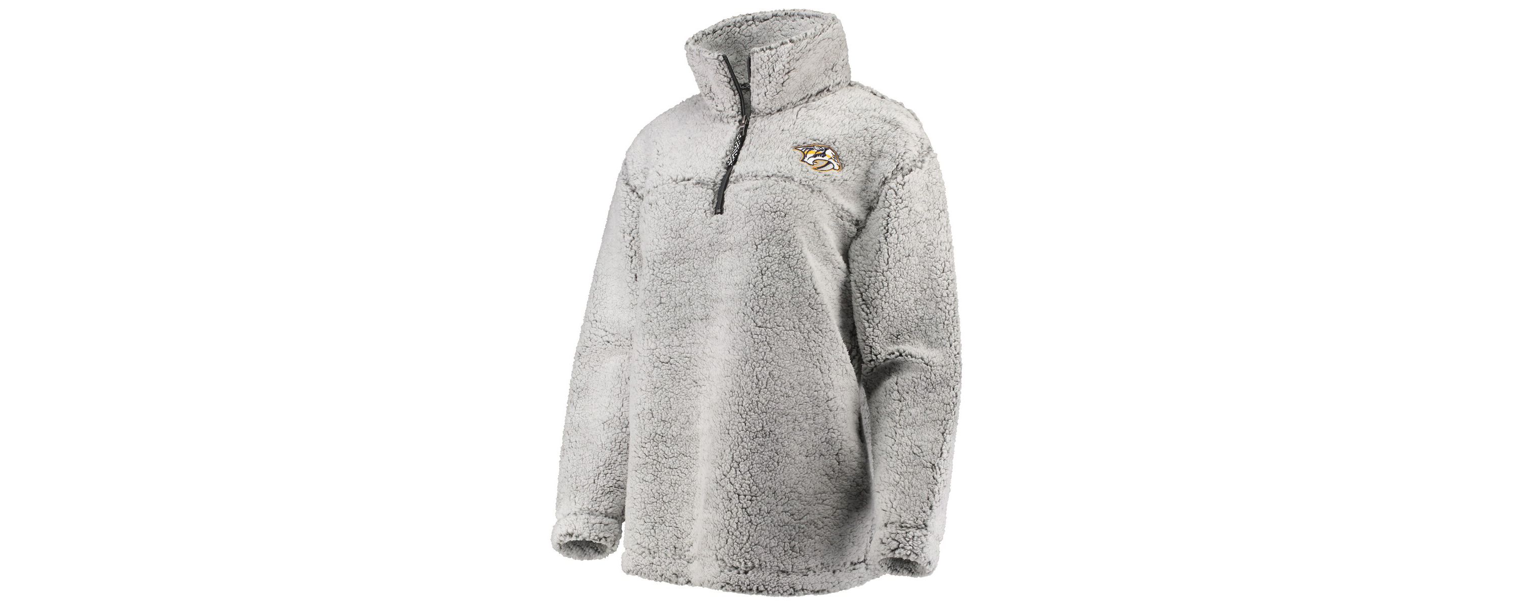 NHL Nashville Predators Sherpa Quarter-Zip Pullover Jacket