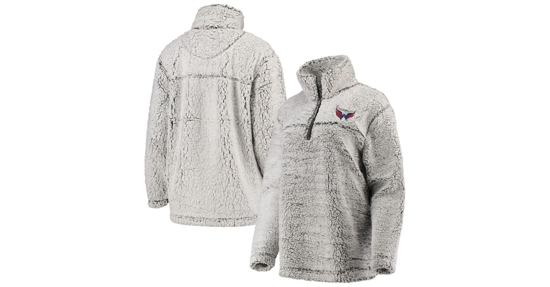 NHL Washington Capitals Sherpa Quarter-Zip Pullover Jacket