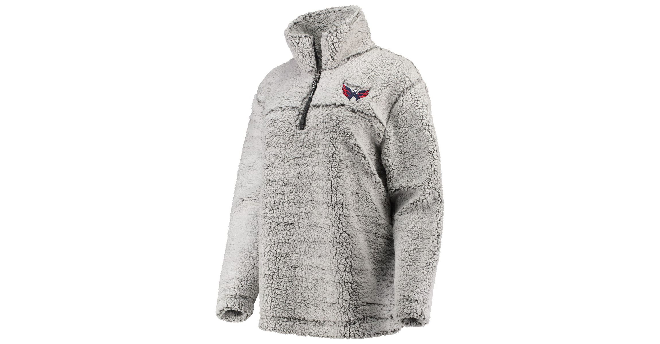 NHL Washington Capitals Sherpa Quarter-Zip Pullover Jacket