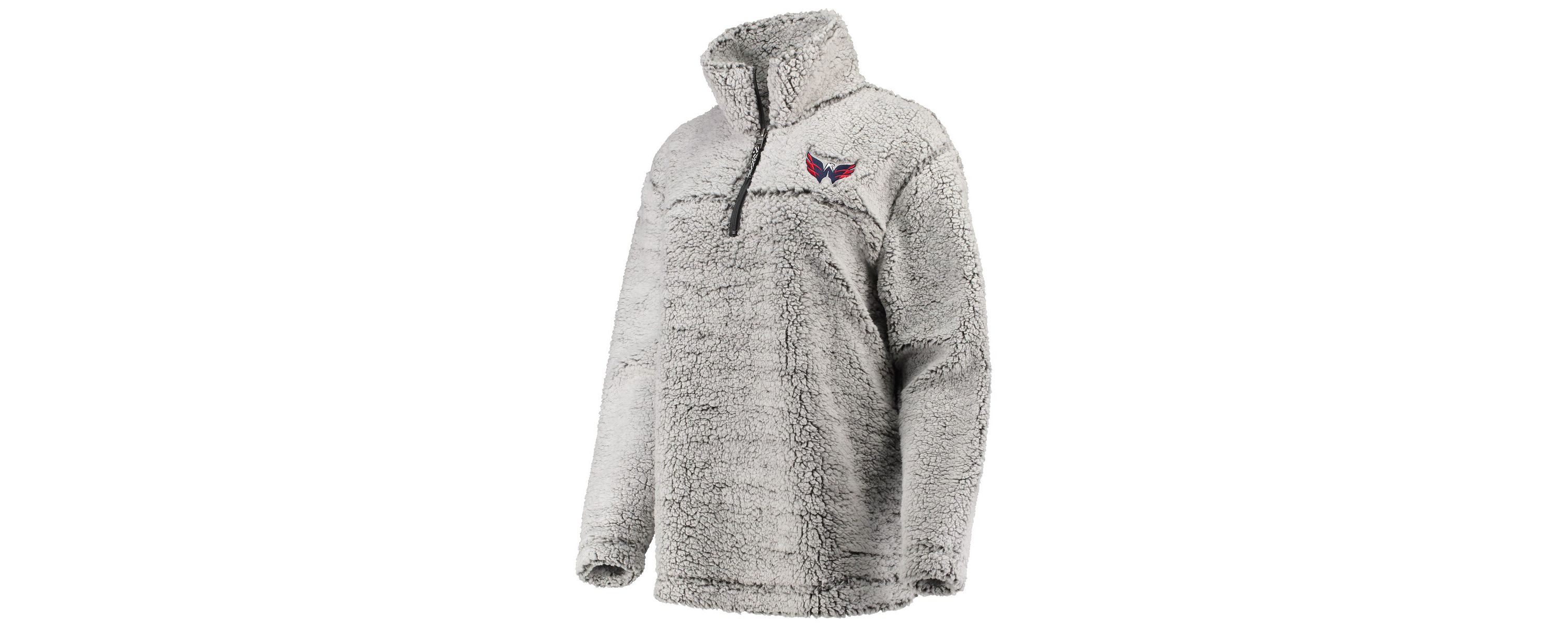 NHL Washington Capitals Sherpa Quarter-Zip Pullover Jacket