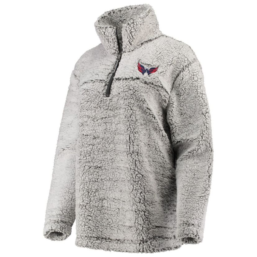 NHL Washington Capitals Sherpa Quarter-Zip Pullover Jacket